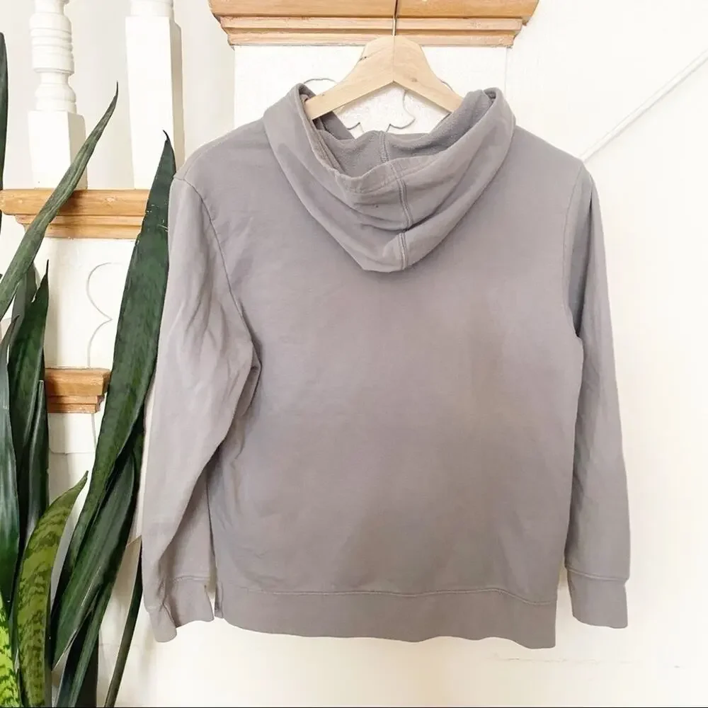 Old navy gray orange hoddie sweatshirt L (10-12)